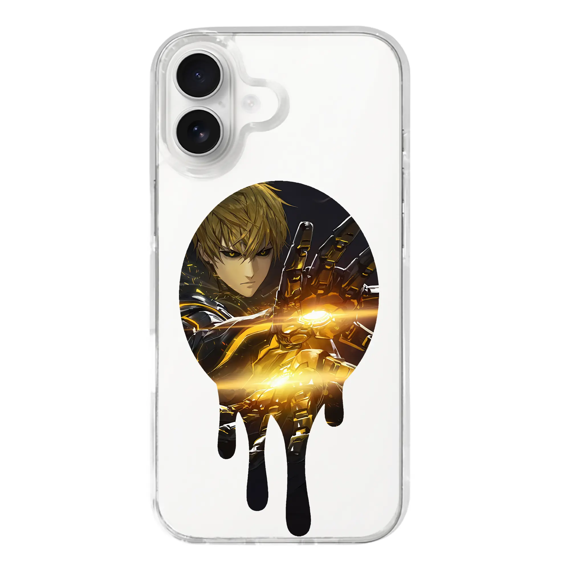 ワンパンマン グッズ ジェノス - iPhone 17シリーズ 透明スマホケース – 薄型・耐衝撃・精密フィット保護カバー